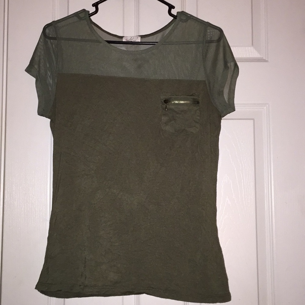 Army green shirt